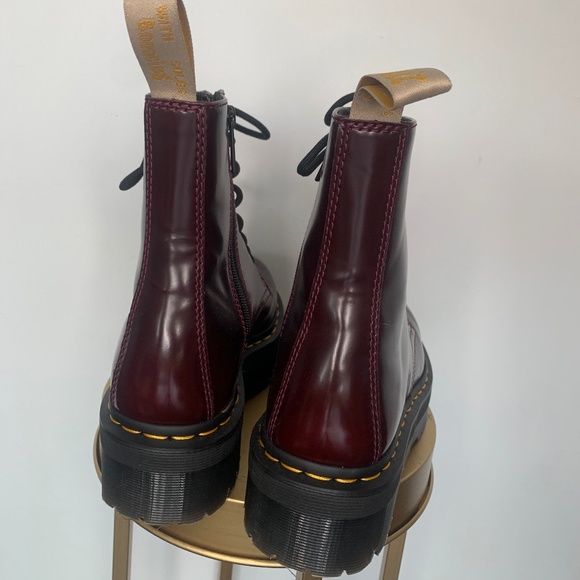 doc martens red platform